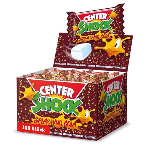 Center shock splashing cola - splashing,