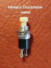 Miniatur Drucktaster weiss