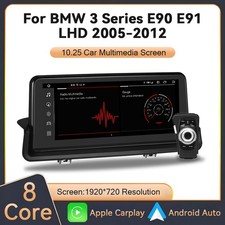 4+64GB Apple Carplay Android 14 Autoradio Für BMW 3er E90 E91 E92 GPS Navi BT5.0