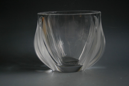 Lalique deux tulipes glas - deux, vase
