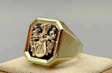 Karat gold siegelring - 8,