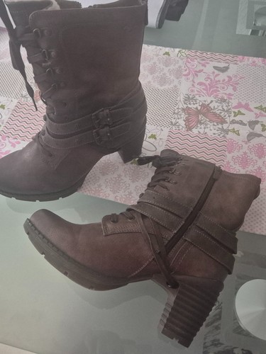 Schnür stiefelette mit seitl - schnür,