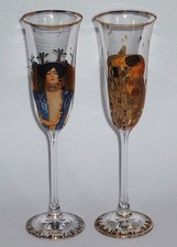 2 Sektgläser Gustav Klimt Der