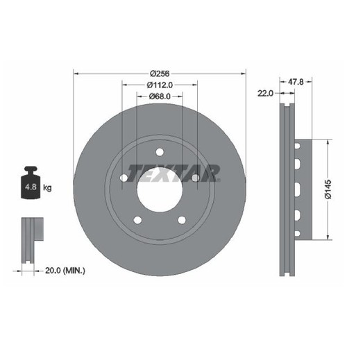 Bremsscheibe hinten für - 2x,