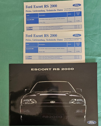 Ford escort 2000 prospekt - 2000, +
