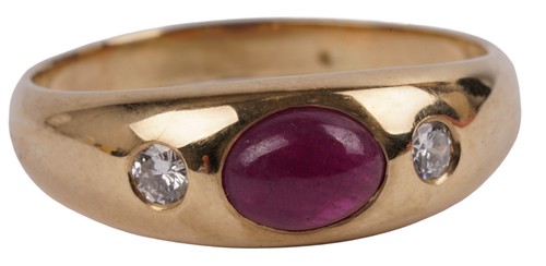Klassiker stein ring - 3-stein-ring, mit
