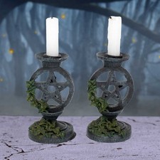 Gothic Mittelalter Fantasy Kerzenhalter Kerzenständer Pentagram Neu