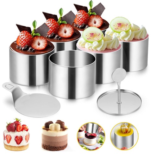 6xdessertringe und speiseringe - 6xdessertringe,