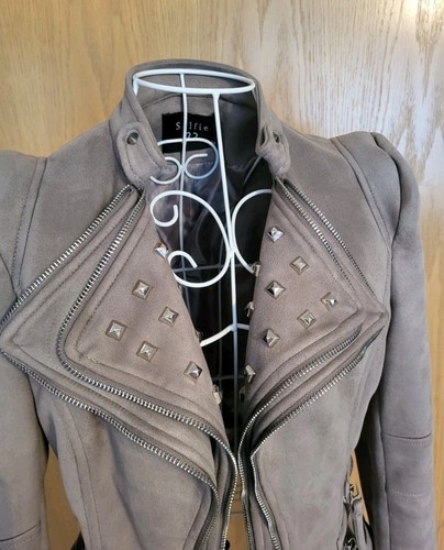 Selfie damen bikerjacke grau - selfie,