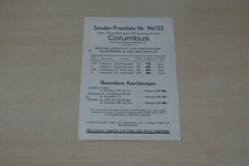 201409) Kuxmann - Düngerstreuer Columbus Preisliste - Prospekt 1933