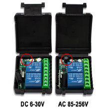 2CH Funkschalter System DC/AC Relais Empfänger Modul 433Mhz / Fernbedienung