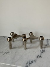 2 teilige Kerzenständer, Nagel, Quist, Metall, Vintage Original Panton