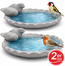 2er Set Vogeltränke Vogel Bad