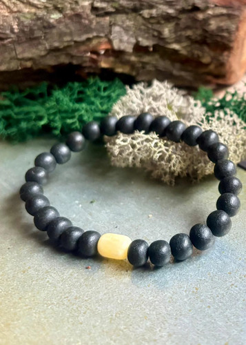 Armband aus schwarzem