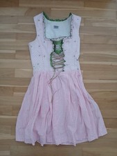 Mini Dirndl mit rosa-weißem Karoprint von Country Line