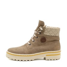 Rieker Herren Winterstiefel Stiefel Beige Nubukleder Knöchelhoch Boots EU 41