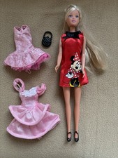 Barbiepuppe Steffi Love Minnie Maus Kleid Wechseloutfit