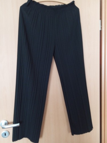 Damen plissee hose schwarz - damen,