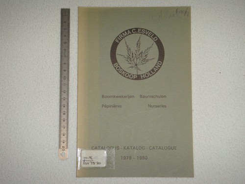 Esveld 1979 pflanzenkatalog - esveld,