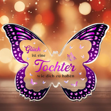 Mutter Tochter Geschenk - Schmetterling Acryl - Geschenk für Tochter