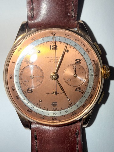 Chronographe suisse 18k 750 - suisse,