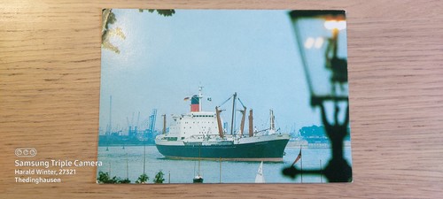 Postkarte frachtschiff - postkarte,