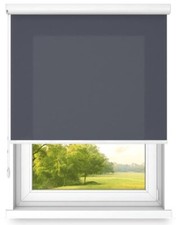 Freihängendes Rollo in Aluminiumkassette Kassettenrollo für Innen Graphit