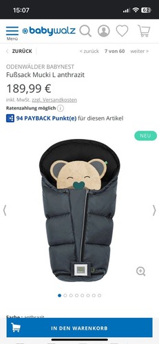 Mucki fußsack für - mucki,