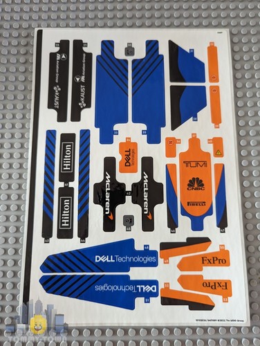 Lego technic aufkleberblatt - technic, 2
