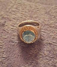 Ring 925er Silber rhodiniert - Paraiba-Apatit Saphir 5,34ct - Gr.19 -ungetragen 
