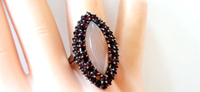 Art deco ring granat - °,