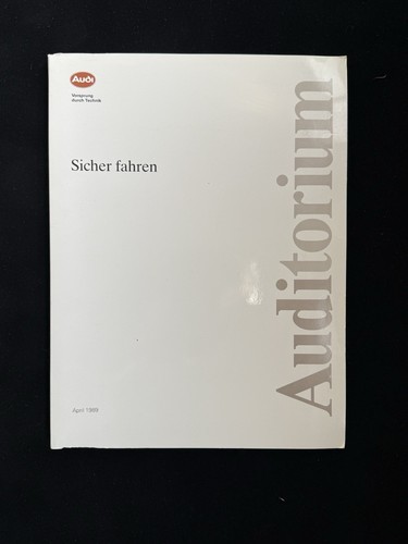 Audi auditorium antrieb 1989 - audi,
