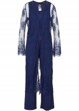 Neu Jumpsuit mit Spitzenjacke
