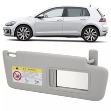 Sonnenblende Vorne Rechts Mit Spiegel Grau Für Golf MK7 Passat B8 Jetta T-Cross