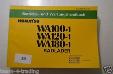 B020 - KOMATSU Betriebs- und Wartungshandbuch für WA 100/120/180-1 Radlader