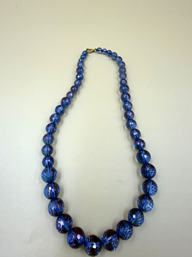 Fluorit kette blau violett - fluorit,