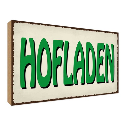 Holzschild 30x40 hofladen - holzschild,