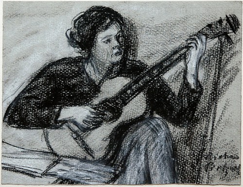 Gitarre spielendes mädchen - spielendes,
