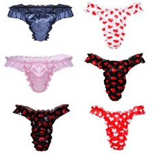 Herren Dessous Satin Frilly