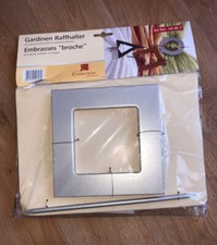 ღღ 2er Set Gardinenhalter ღღ Raffhalter Holz ღღ 17x17cm Gardinen Halterung ღღ