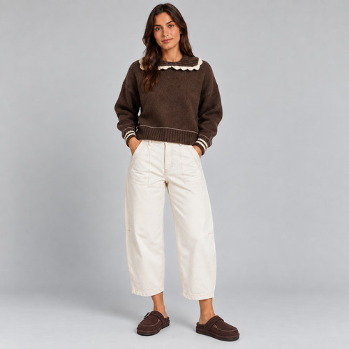 Per una cropped barrel leg - m&s,