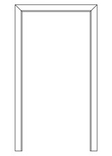 Bornhake Blendrahmen Dekor Uni