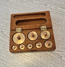 Antike Messing Gewichte Set 5