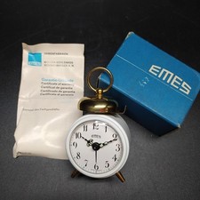 Deutscher Wecker Emaille weiß