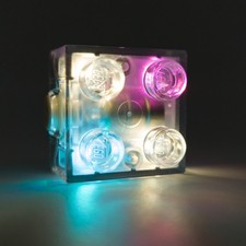 LEGO® DUPLO® Leuchtstein 2x2 Transparent Blinkend Farbwechsel Licht Effektstein