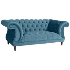 Max Winzer | Ivette | Sofa 2-Sitzer | petrol | Samtvelours