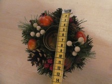 Weihnachtskranz Weihnachten Advent Deko Kerzenleuchter Kranz Teelichthalter