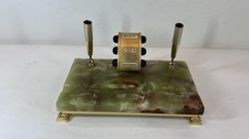 Vintage Onyx Schreibtisch-Set