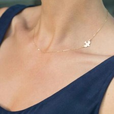 DAMEN KETTE GOLD SILBER VOGEL