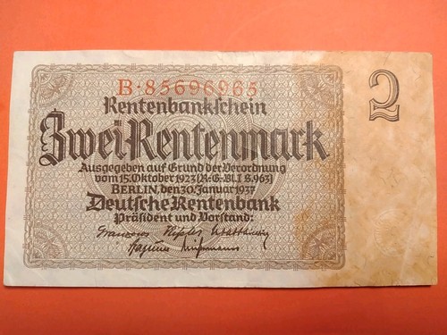 Rentenbankschein rentenmark - rentenbankschein,